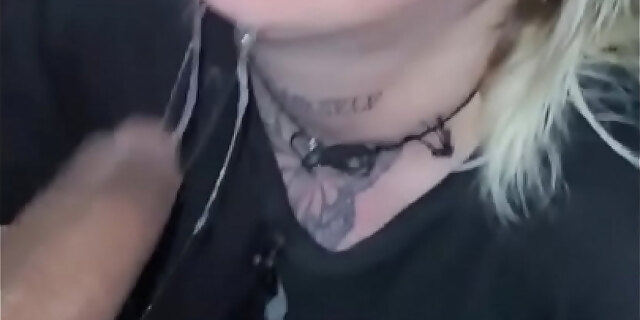 black,blonde,blowjob,cumshot,deepthroat,swallow